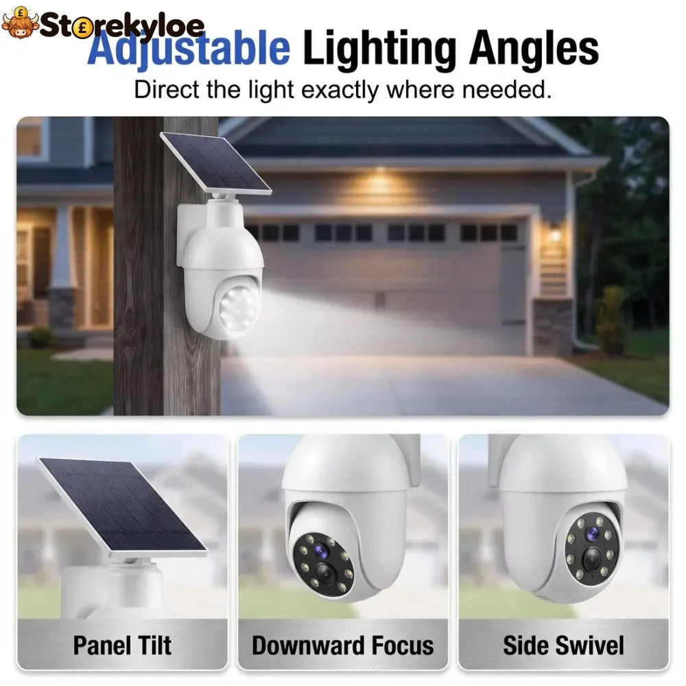 ⏰Solar-Powered Simulated Surveillance Camera Street Light