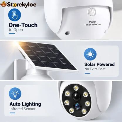 ⏰Solar-Powered Simulated Surveillance Camera Street Light
