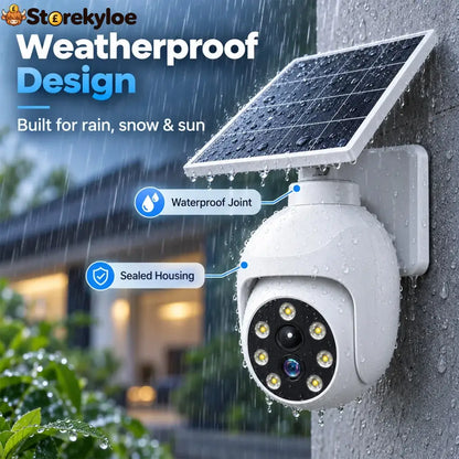 ⏰Solar-Powered Simulated Surveillance Camera Street Light