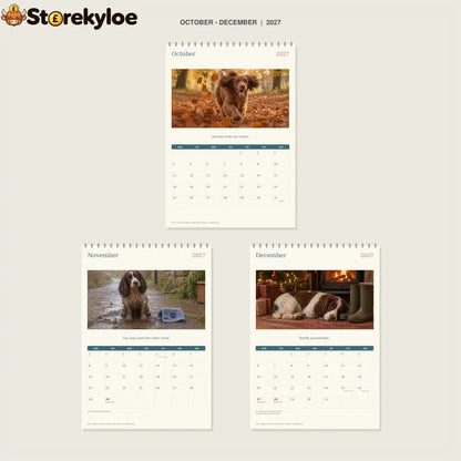 🔥Spaniels: Mud Comes as Standard - 2027 A4 Wall Calendar