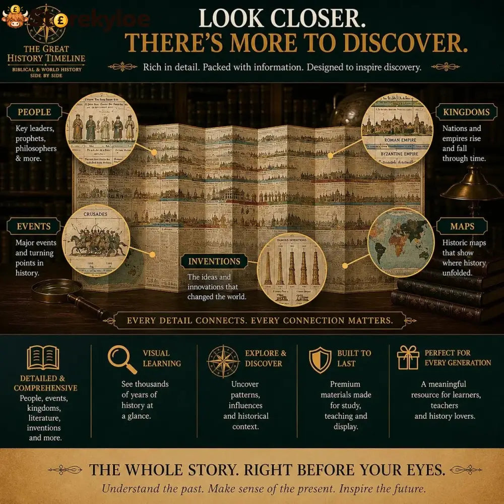 🔥📜 Special Offer | Synchronological History Chart – 6,000 Years Of Biblical & World Events In One Fold-out Timeline