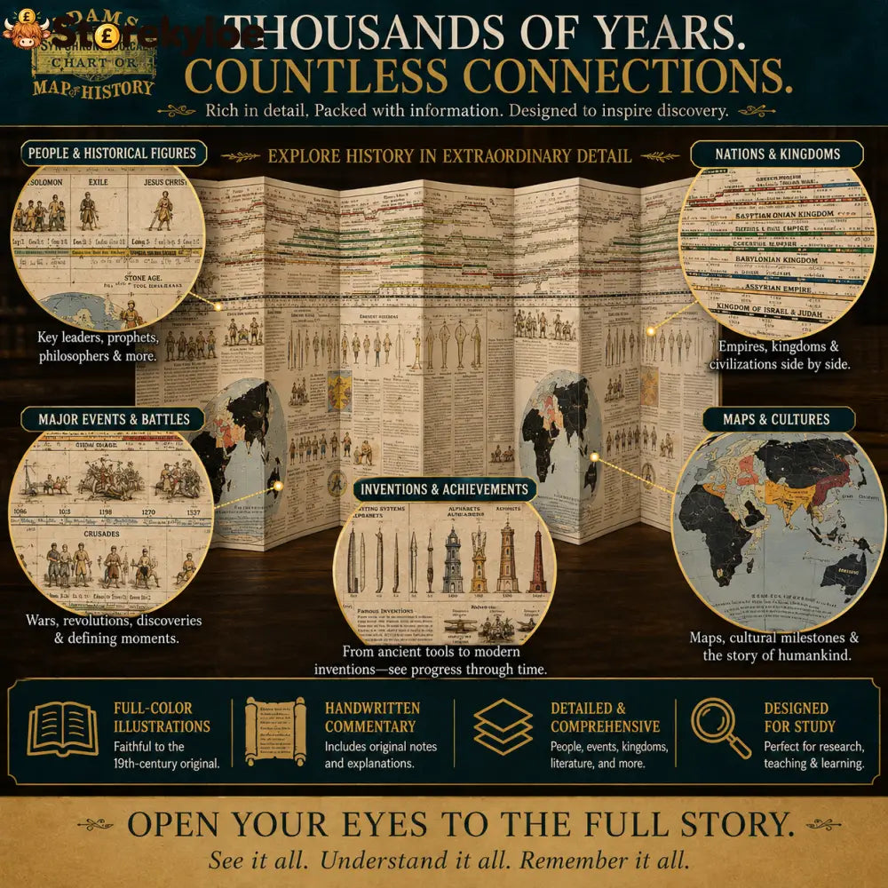 📜 SPECIAL OFFER | Synchronological History Chart – 6,000 Years of Biblical & World Events in One Fold-Out Timeline