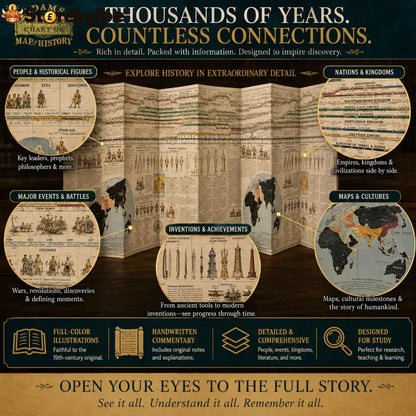 📜 SPECIAL OFFER | Synchronological History Chart – 6,000 Years of Biblical & World Events in One Fold-Out Timeline