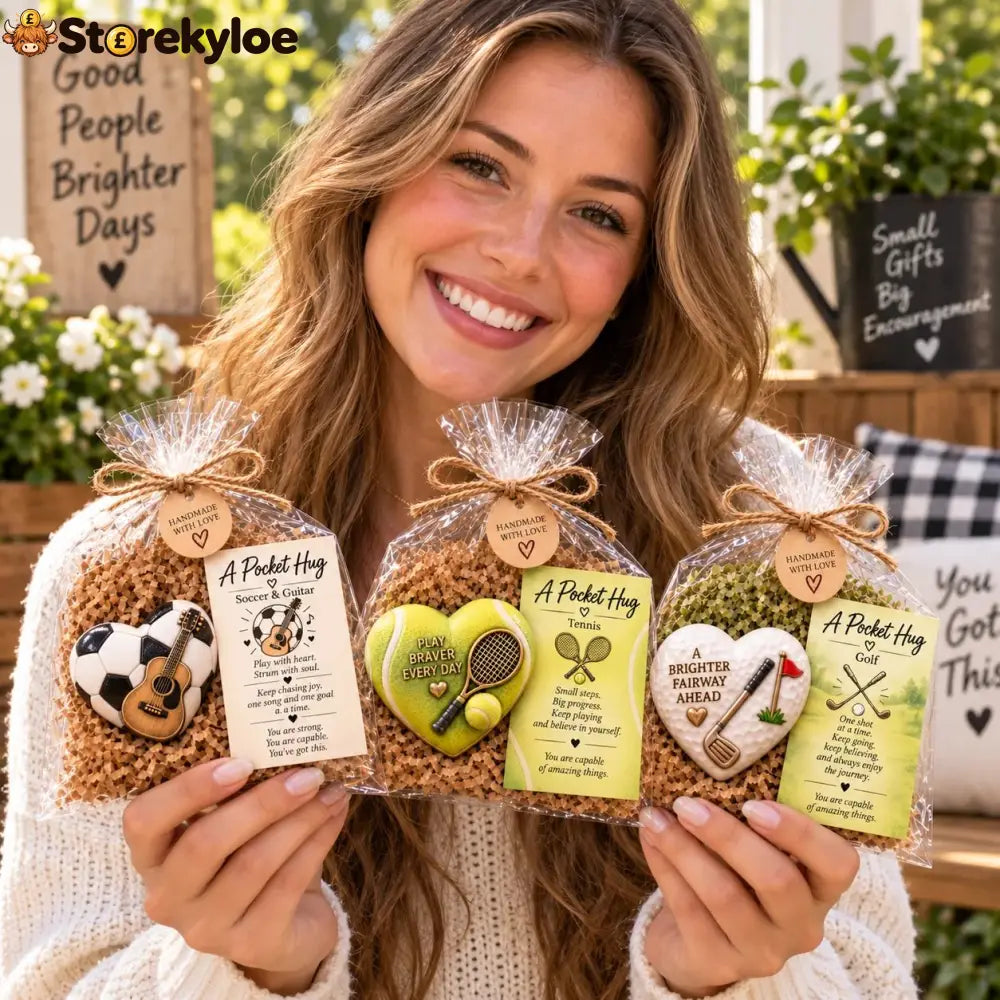 🏆 Sports Pocket Hug – Inspirational Keepsake Gift for Athletes & Sports Lovers ❤️