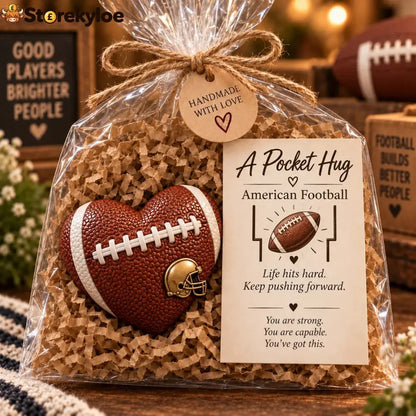 🏆 Sports Pocket Hug – Inspirational Keepsake Gift for Athletes & Sports Lovers ❤️ - 🏈 American Football