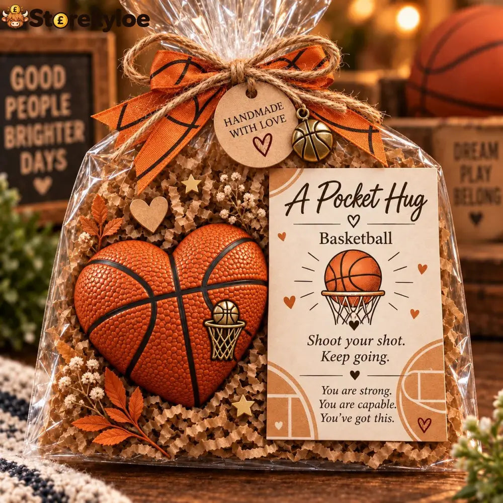 🏆 Sports Pocket Hug – Inspirational Keepsake Gift for Athletes & Sports Lovers ❤️ - 🏀 Basketball
