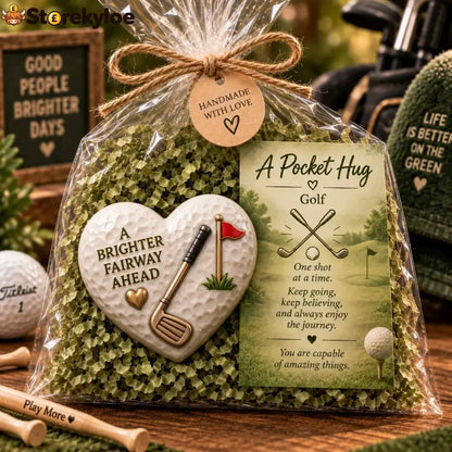 🏆 Sports Pocket Hug – Inspirational Keepsake Gift for Athletes & Sports Lovers ❤️ - ⛳ Golf