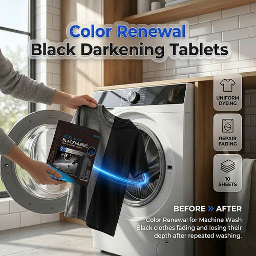 ⏰🎁 Ultra‑Black Clothing Blackening Sheets | Restore Faded Dark Garments Easily