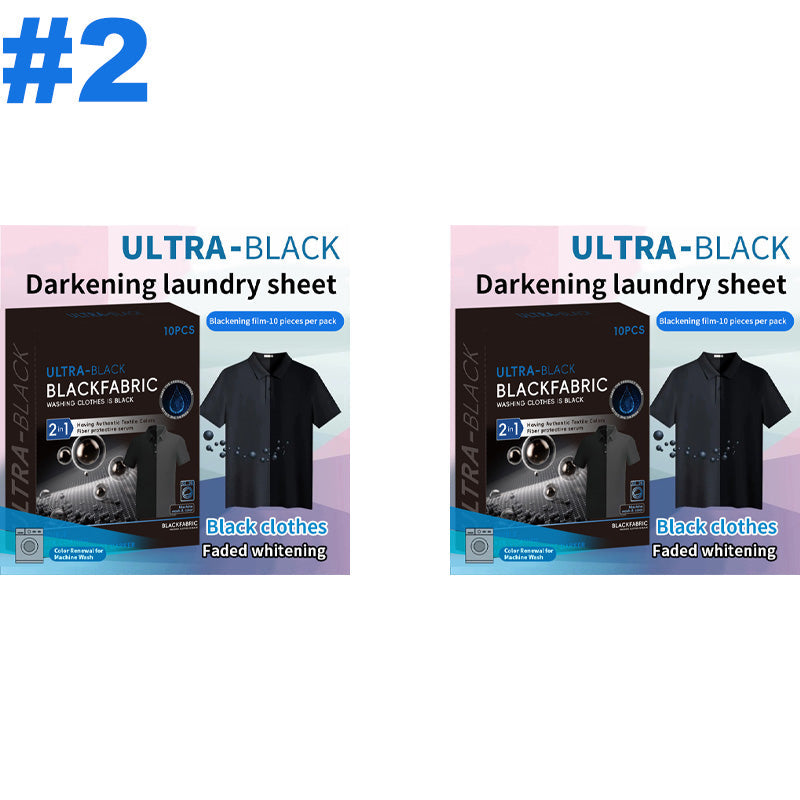 ⏰🎁 Ultra‑Black Clothing Blackening Sheets | Restore Faded Dark Garments Easily