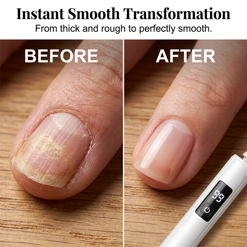 💅✨  Professional Electric Nail Polisher – Smooths thick nails, 99-speed display. Multiple heads for shaping & buffing. Salon at home!