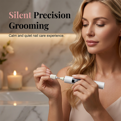 💅✨  Professional Electric Nail Polisher – Smooths thick nails, 99-speed display. Multiple heads for shaping & buffing. Salon at home!