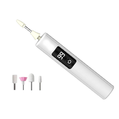 💅✨  Professional Electric Nail Polisher – Smooths thick nails, 99-speed display. Multiple heads for shaping & buffing. Salon at home!