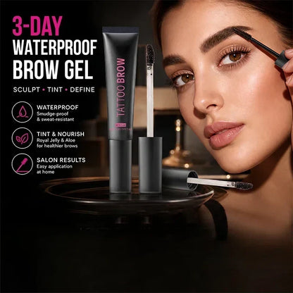 🏆 Last Day Special Price £9.99 ! 🔥Buy 1 Get 1 Free🎁Semi‑Permanent Long‑Lasting Waterproof Eyebrow Gel, Peel‑Off Tattoo Brow Tint Gel
