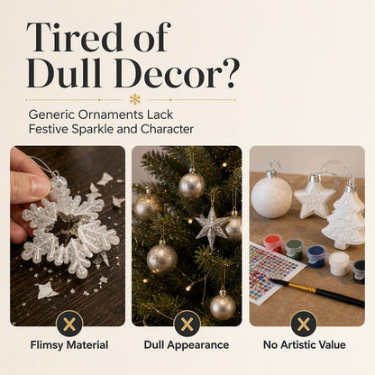 🎄 Last Day Special Price £9.99! 🎨 DIY Painting Ornaments – Festive, creative & hanging-ready ✨