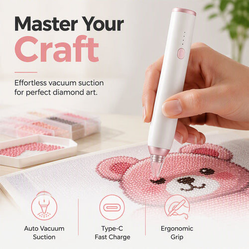 💎⚡ Electric Rhinestone Picker Pen – Automatic Suction Tool for Diamond Art, Gems & DIY Crafts