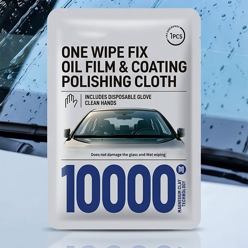 🚗✨ Car Glass Oil Film Removal Wipes – Quick Windshield & Mirror Cleaning for Oily Road Film