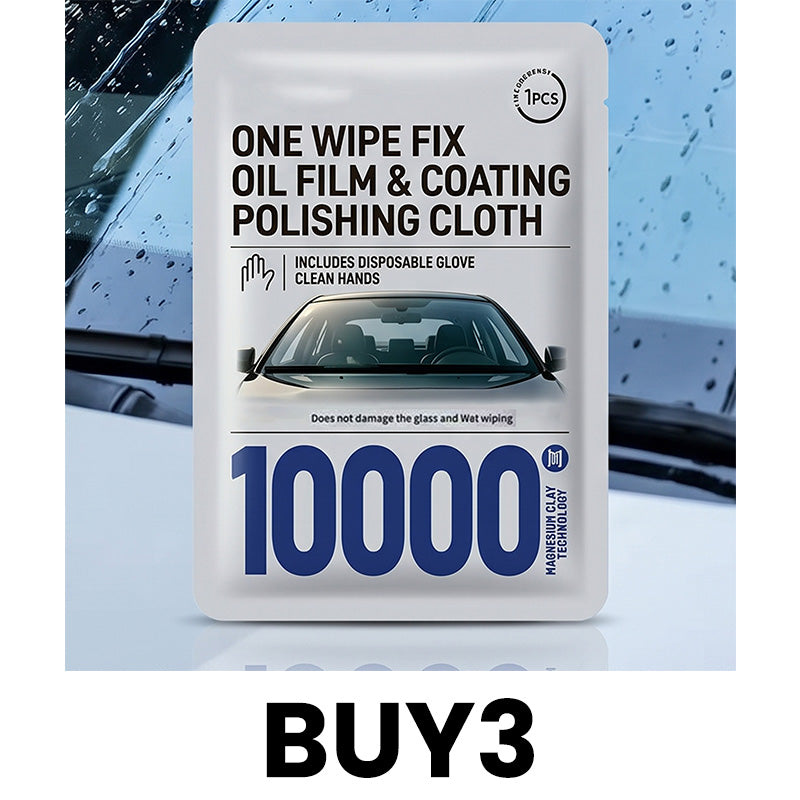 🚗✨ Car Glass Oil Film Removal Wipes – Quick Windshield & Mirror Cleaning for Oily Road Film
