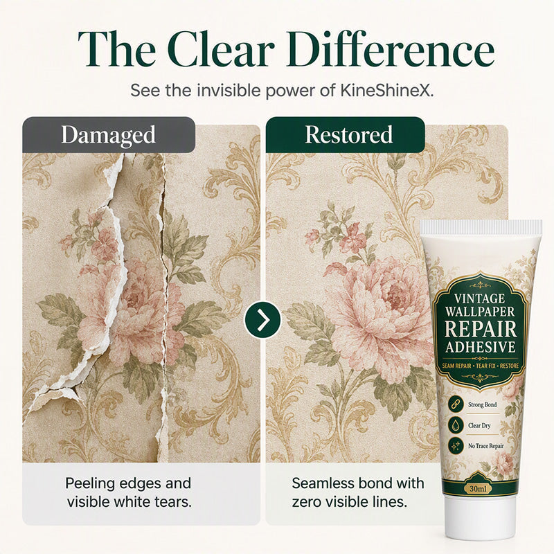 🏆 Last Day Special Price £8.99! 🔥Buy 2 Get 1 Free🎁 Clear Wallpaper Seam Repair Glue🏡