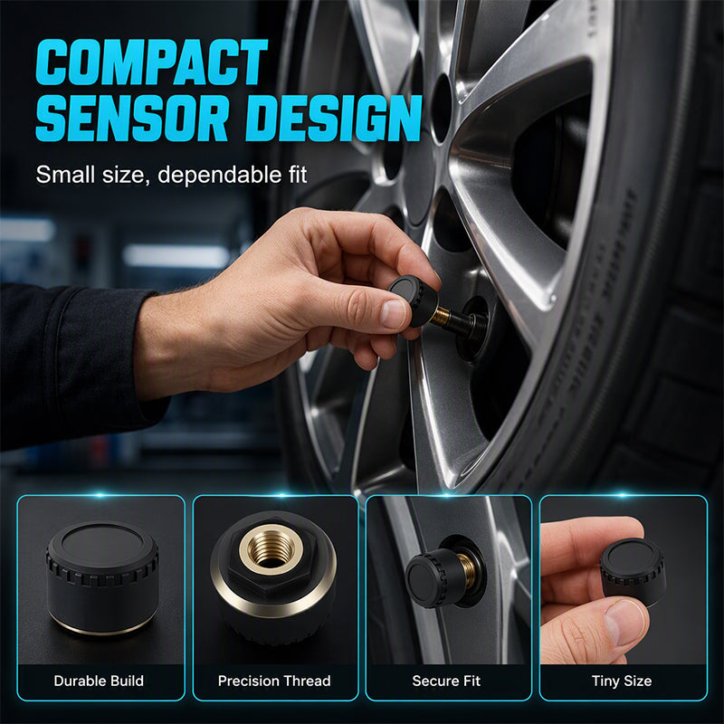 🚗 Never Miss Low Tyre Pressure! Wireless Tire Pressure Monitor With Instant Tracking