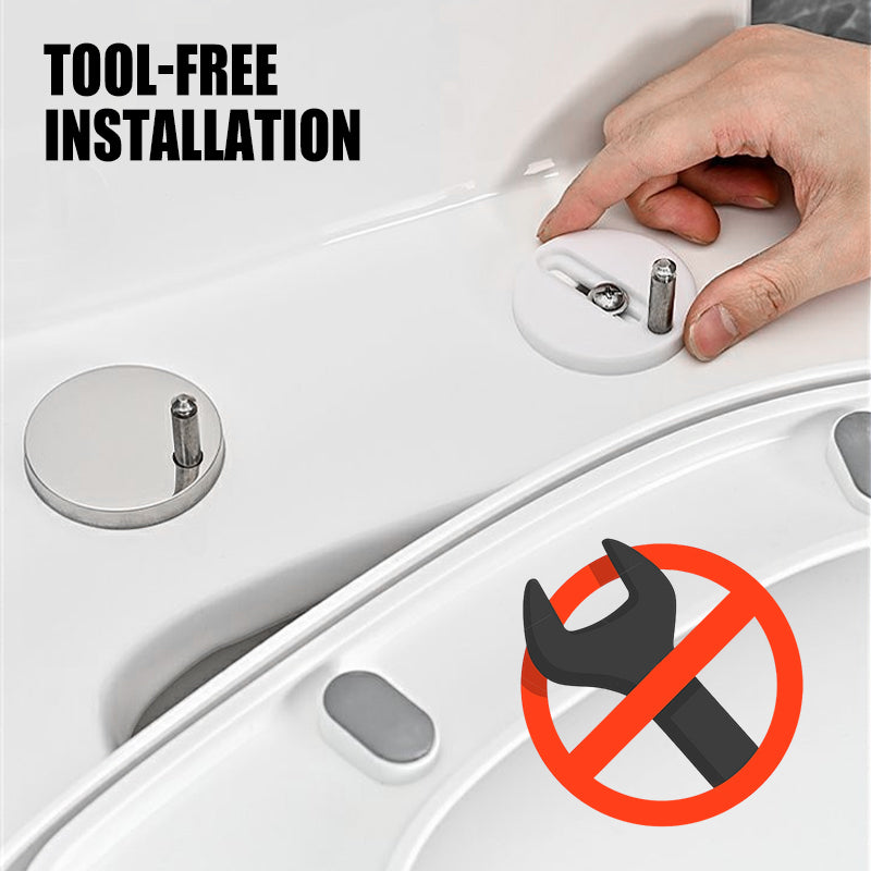 🚽 Stop Wobbly Seats! Universal Toilet Seat Fixing Kit, Simple DIY Installation