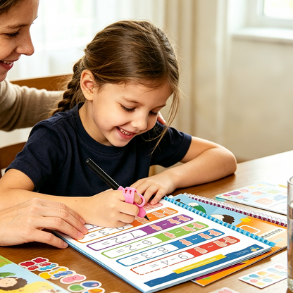 📢📢48% OFF !! ⏰Magic Grooved Handwriting Practice Book Set