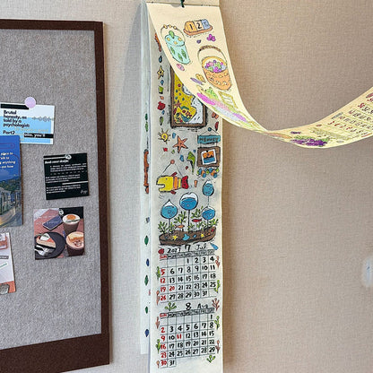 🔥🎁New: 50% OFF🔥 Creative 2027 long roll-format wall calendar