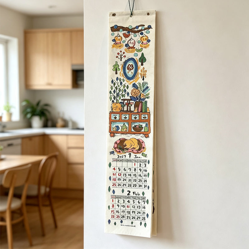 🔥🎁New: 50% OFF🔥 Creative 2027 long roll-format wall calendar