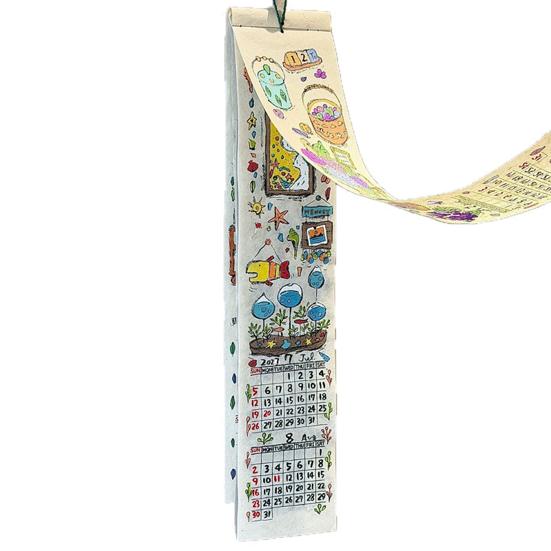 🔥🎁New: 50% OFF🔥 Creative 2027 long roll-format wall calendar