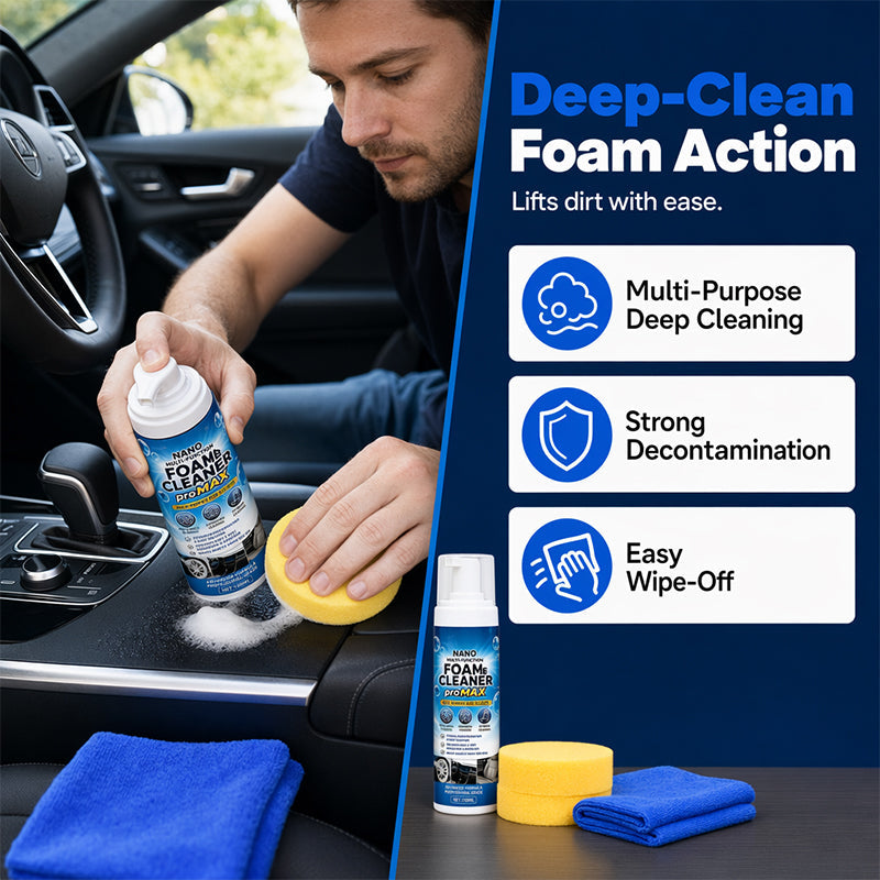 🫧🚘 Car Interior Cleaning Foam 150ml – Quick Care for Seats, Panels & Trim