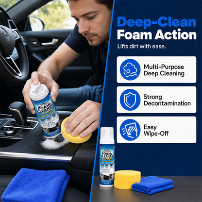 🫧🚘 Car Interior Cleaning Foam 150ml – Quick Care for Seats, Panels & Trim