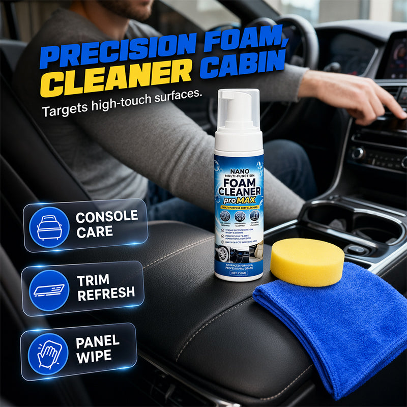 🫧🚘 Car Interior Cleaning Foam 150ml – Quick Care for Seats, Panels & Trim