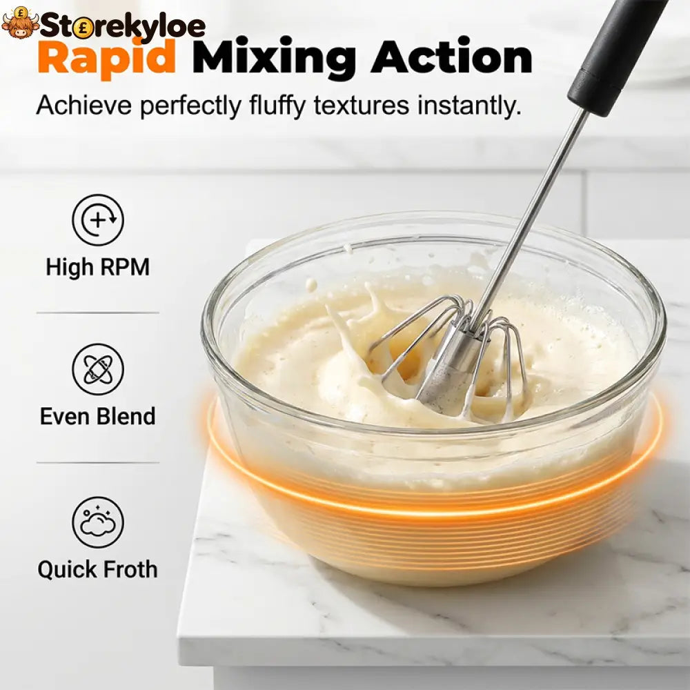 🔥Stainless Steel Hand Egg Beater 🥚✨ | Effortless Whisking – No Batter Splatter Dishwasher Safe & Built to Last 🔧