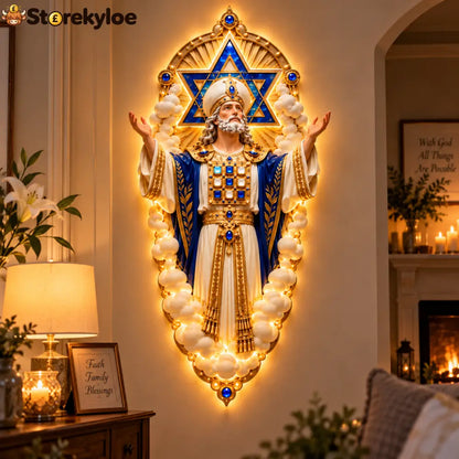 Star of David Illuminated Wall Décor