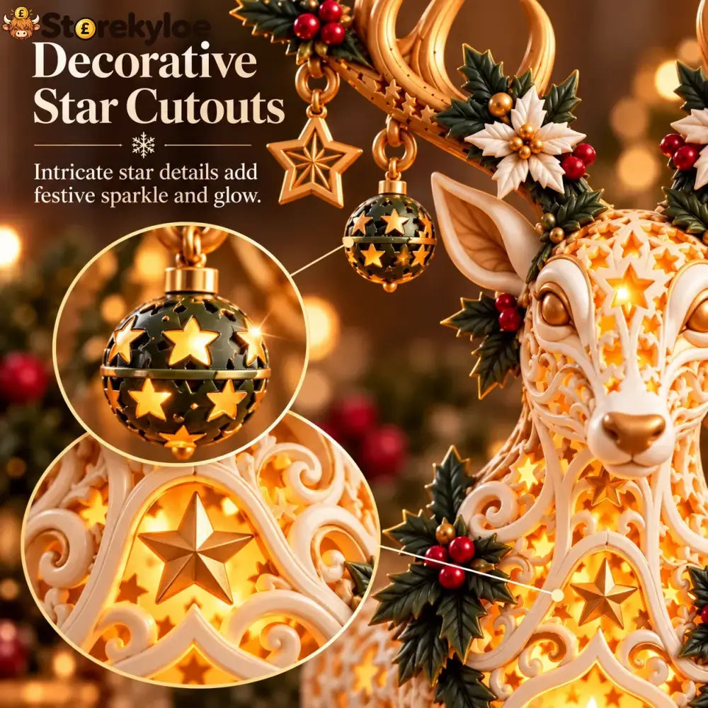 🔥🔥🔥🦌 Starlit Reindeer Christmas Tealight Holder