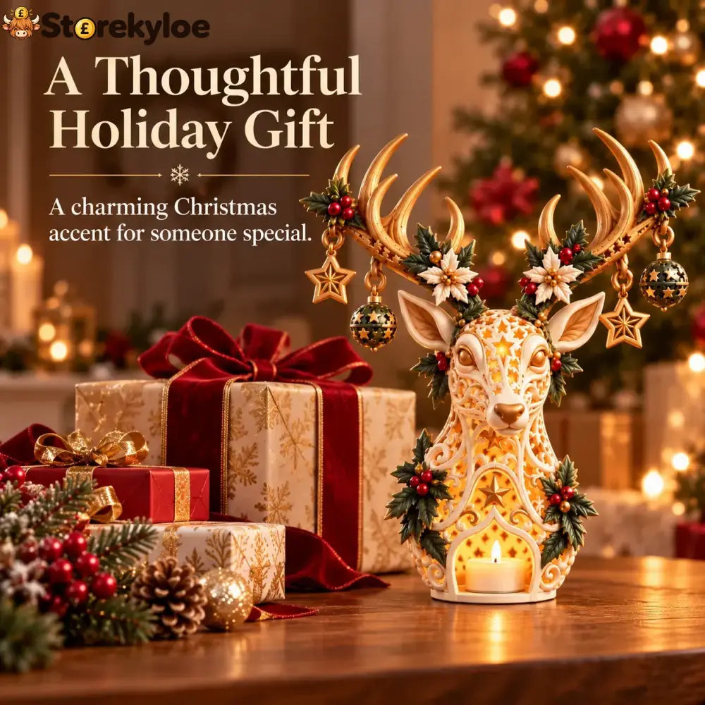 🔥🔥🔥🦌 Starlit Reindeer Christmas Tealight Holder