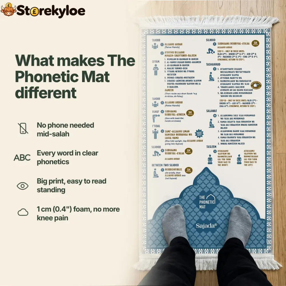 Step-by-Step Phonetic Padded Prayer Mat