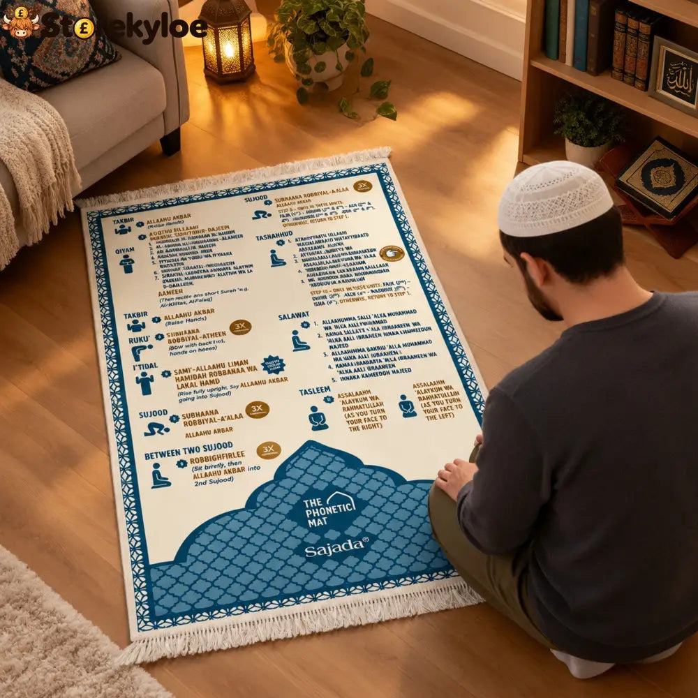 Step-by-Step Phonetic Padded Prayer Mat