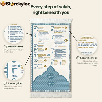 Step-by-Step Phonetic Padded Prayer Mat
