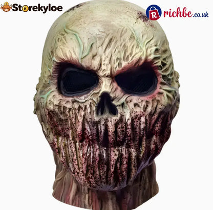 👹 Stitched Monster Full-Head Silicone Horror Mask | Costume Piece - Mouthless zombie