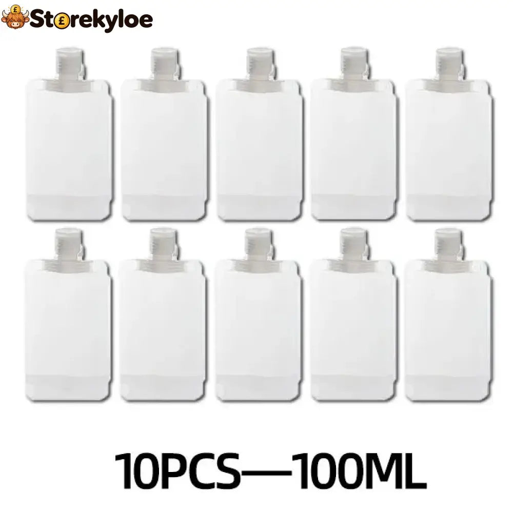 🌷Summer SALE - Portable Travel Fluid Makeup Packing Bag(10 Pcs）