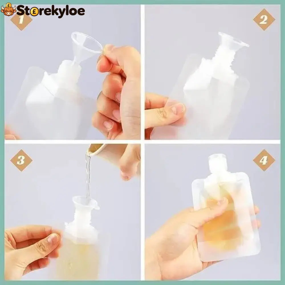 🌷Summer SALE - Portable Travel Fluid Makeup Packing Bag(10 Pcs）