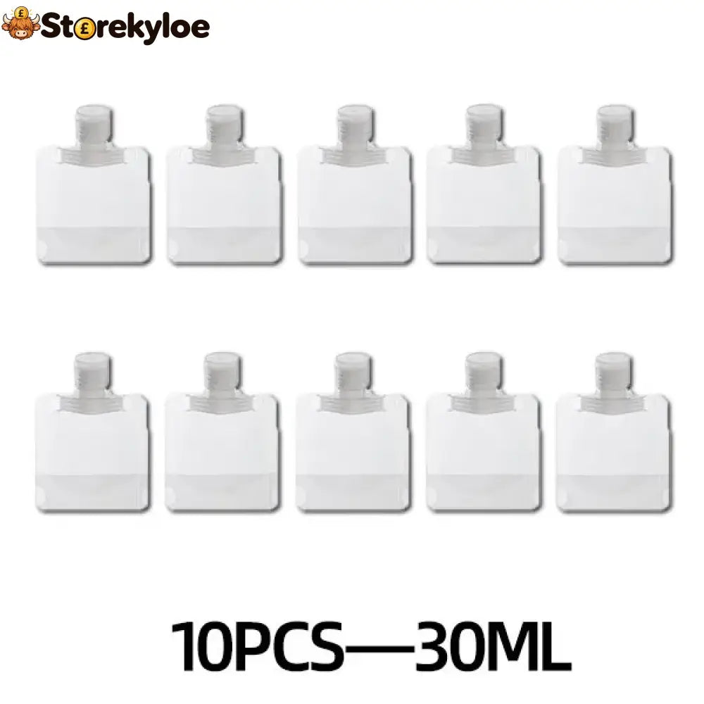 🌷Summer SALE - Portable Travel Fluid Makeup Packing Bag(10 Pcs）