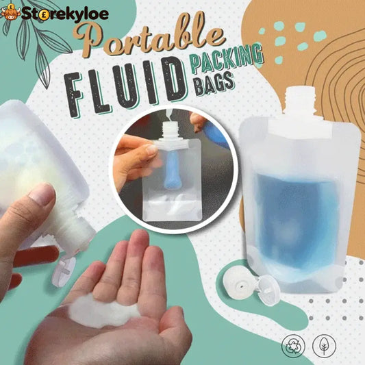 🌷Summer SALE - Portable Travel Fluid Makeup Packing Bag(10 Pcs）