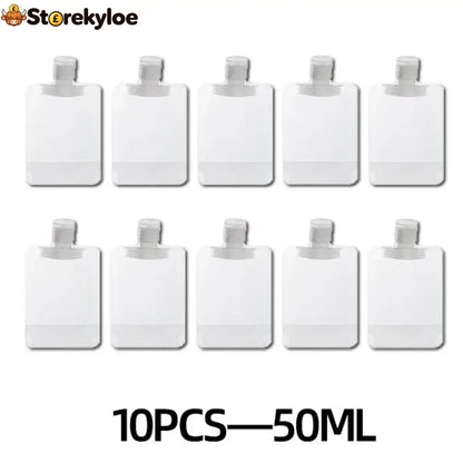 🌷Summer SALE - Portable Travel Fluid Makeup Packing Bag(10 Pcs）