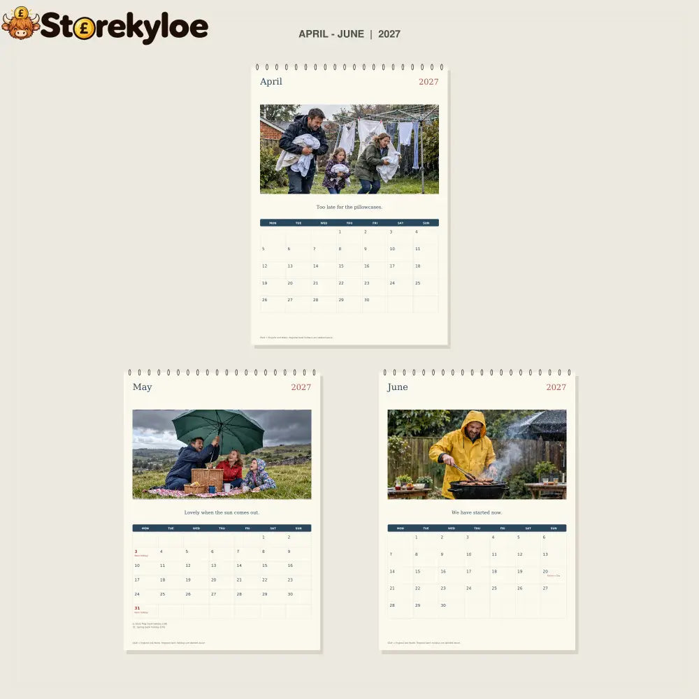 🔥Sun’s Out. Washing’s Out. - 2027 A4 Wall Calendar