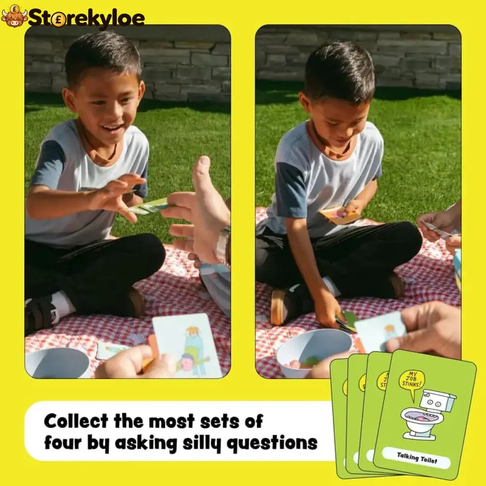 😂 Super Silly Go Fish Card Game | 52 Hilarious Illustrated Cards with 13 Ridiculous Categories for 2–6 Players Ages 4+ 🐟