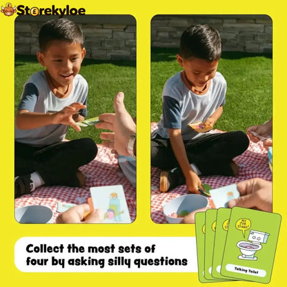 😂 Super Silly Go Fish Card Game | 52 Hilarious Illustrated Cards with 13 Ridiculous Categories for 2–6 Players Ages 4+ 🐟