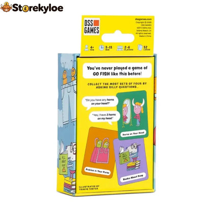 😂 Super Silly Go Fish Card Game | 52 Hilarious Illustrated Cards with 13 Ridiculous Categories for 2–6 Players Ages 4+ 🐟
