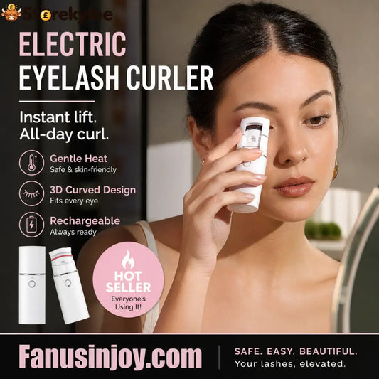 🔥Surprise 50% OFF👩🏻‍🏭Get gorgeous eyelashes back！✨️Rechargeable Electric Heated Eyelash Curler