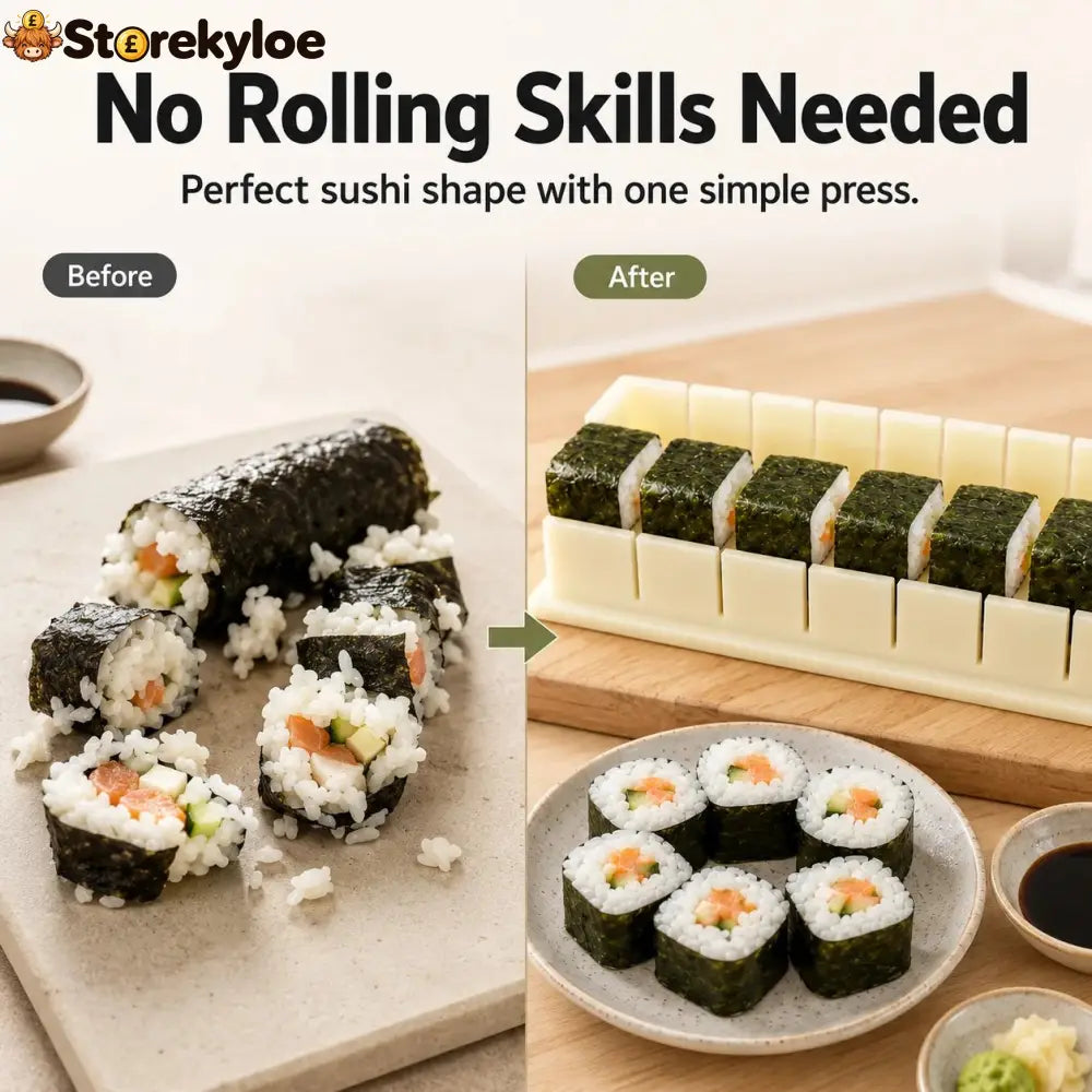 🍣 Sushi Maker Mold – Perfect Homemade Rolls Made Easy
